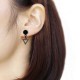 1 Piece Titanium Steel Earrings Fashion 316L Stainless Steel Triangle Pendant Ear Stud for Men Women