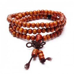 108Pcs Vintage Multilayer Sandalwood Buddhist Buddha Prayer Beads Bracelet for Men Women