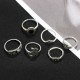 10Pcs Bohemian Statement Ring Set Vintage Crown Star Moon Flower Knuckle Rings for Women