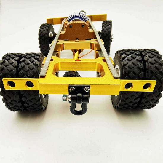 1/16 Upgraded Metal RC Car Chassis Unassembled Kit for Off-Road Truck Vehicles DIY Parts