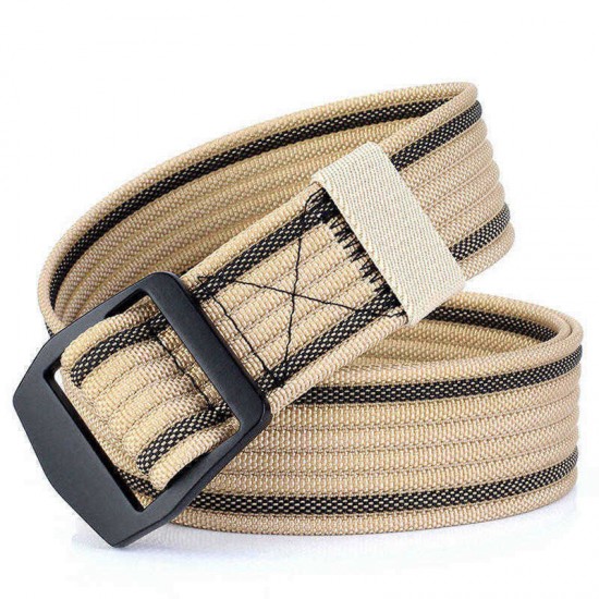 120CM Mens Stretch Braided Elastic Weave Nylon Military Belts Outdoor Sport Tactical Belt