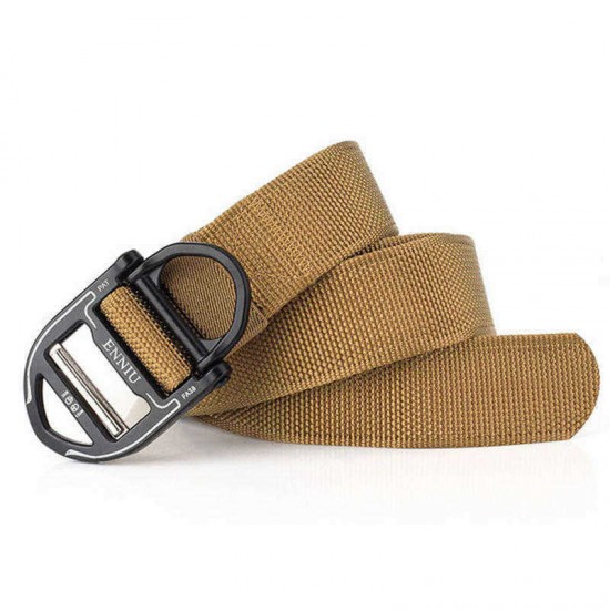 125CM ENNIU Nylon Tactical Belt with Ring Buckle Outdoor Multi-Functional Waist Belt