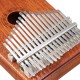17 Keys Wood Kalimba Mahogany Thumb Piano Finger Percussion With Tuning Hammer