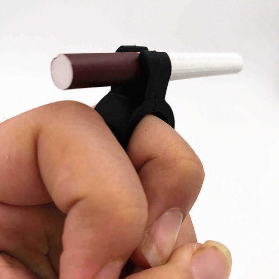 1Pc Trendy Environmental Silicone Ring for Smoker Adjustable Finger Hand Rack Cigarette Holder Ring