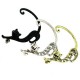 1Pc Trendy Left Ear Stud Cuff Exaggerated Alloy Winding Sexy Cat Earring for Women