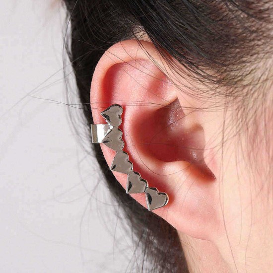 1pcs Trendy Metal Ear Cuff Simple Style U Shape Heart Ear Clip
