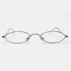 2 Color Flat Oval Thin Frame Arc Frame Reading Glasses