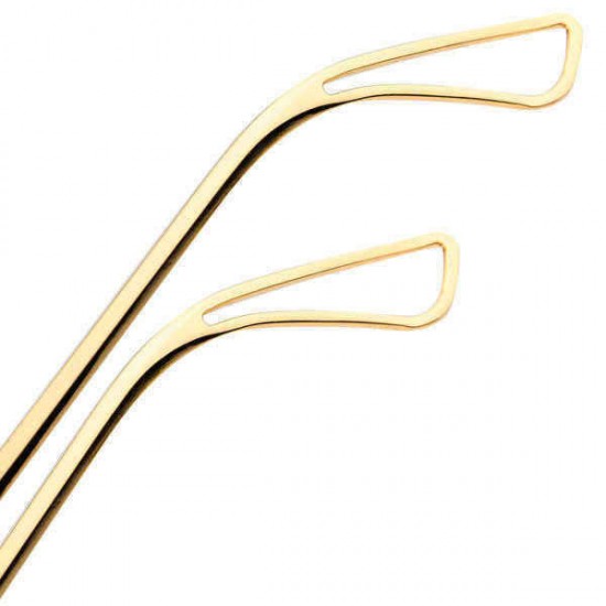 2015 UV400 Women Sunglasses Rimless Golden Frame Metal Mercury Square Glasses