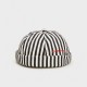 2019 Autumn Stripe Beret  Street Trends Melon Cap Vintage Innocent Metal Standard Sailor Brimless Hats