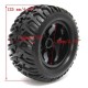 4PCS Wheel Rim & Tires HSP 1:10 Monster Truck RC Car 12mm Hub 88005
