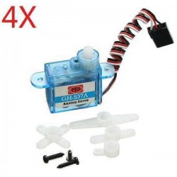 4X 3.7g Micro Analog Servo GH-S37A For RC Airplane Helicopter