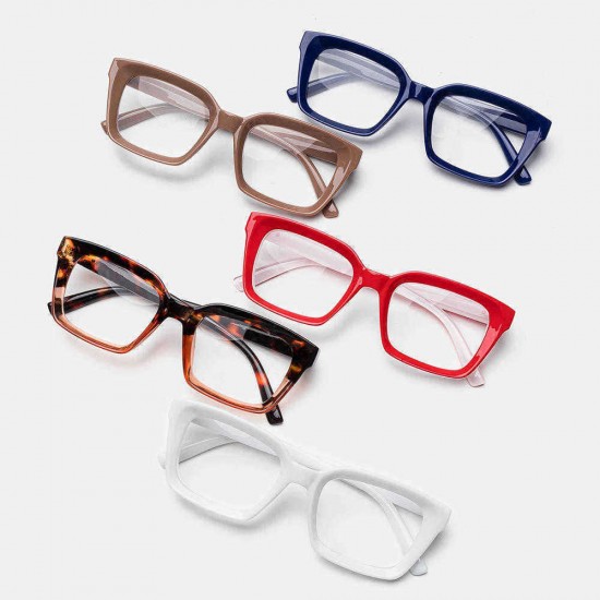 5-color Thick Frame Cat-eye Box Reading Glasses