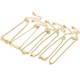 6 Pcs/Set Trendy Heart Shape Lucky Chain Love Gold Color Anklet Jewelry for Women