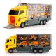 6/12 PCS 11 In 1 Diecast Construction Truck Vehicle Car Model Toy Set Play Vehicles in Carrier Truck