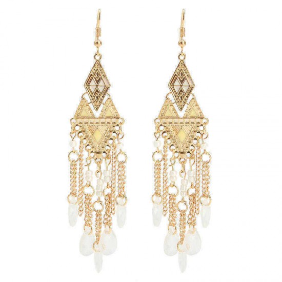 Bohemia Irregular Triangle Drop Tassels Women Earrings