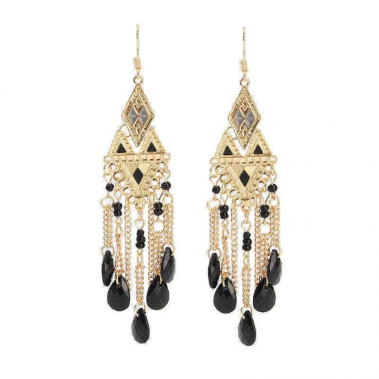 Bohemia Irregular Triangle Drop Tassels Women Earrings