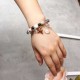 Bohemia Sweet Glass Beaded Bracelet Charm Bangles Deer Flower Diamond Pendant Hand Chain for Women