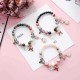 Bohemia Sweet Glass Beaded Bracelet Charm Bangles Deer Flower Diamond Pendant Hand Chain for Women