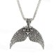 Bohemian Antique Silver Mermaid Tail Pendant Necklace for Women Vintage Beach Party Jewelry Gift