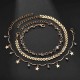 Bohemian Arrow-studded Anklet Rhinestone Star Pendant Tassels Anklet Trendy Jewelry for Women