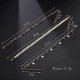 Bohemian Arrow-studded Anklet Rhinestone Star Pendant Tassels Anklet Trendy Jewelry for Women