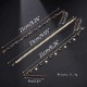 Bohemian Arrow-studded Anklet Rhinestone Star Pendant Tassels Anklet Trendy Jewelry for Women