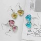 Bohemian Creative Luminous Ethnic Jewelry Earrings Flower Pattern Heart Dangle Earring for Women