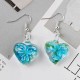 Bohemian Creative Luminous Ethnic Jewelry Earrings Flower Pattern Heart Dangle Earring for Women