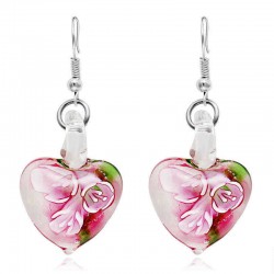 Bohemian Creative Luminous Ethnic Jewelry Earrings Flower Pattern Heart Dangle Earring for Women