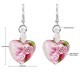 Bohemian Creative Luminous Ethnic Jewelry Earrings Flower Pattern Heart Dangle Earring for Women