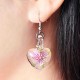 Bohemian Creative Luminous Ethnic Jewelry Earrings Flower Pattern Heart Dangle Earring for Women