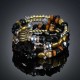 Bohemian Crushed Stone Bracelet Multi Layer Beaded Bracelet Mix Color Crystal Women Bracelet