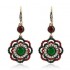 Bohemian Diamond Flower Ear Drop Ethnic Style Rhinestone Ear Drop Earring For Women