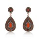 Bohemian Ear Drop Earring Oval Geometric Colorful Earrings For Women