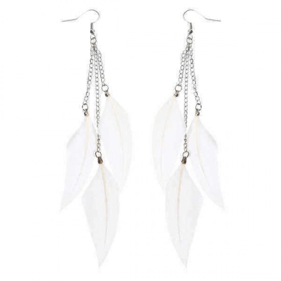 Bohemian Feather Tassels Ear Drop Boho Colorful Earrings for Women