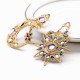 Bohemian Goddess Moon Sun Ear Drop Earring Gold Rhinestone Earring For Women