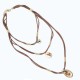 Bohemian Multi-layer Geometric Pendant Necklaces Irregular  Braided Rope Necklace for Women