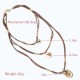 Bohemian Multi-layer Geometric Pendant Necklaces Irregular  Braided Rope Necklace for Women