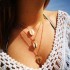 Bohemian Multi-layer Geometric Shell Necklace Conch Inlaid Gold Side Alloy Necklace