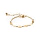 Bohemian Multi-layer Gold Bracelet Set Arrow Tassel Pendant Chain Charm Bracelet for Women