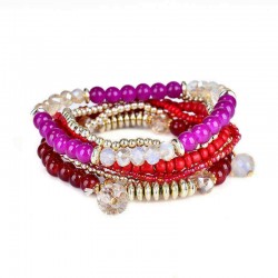 Bohemian Multilayer Bracelet Beads Crystal Bracelets Women Accessories