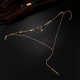 Bohemian Multilayer Necklace Star Bar Tassel Pendant Fashion Paillette Chain Necklace for Women