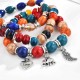 Bohemian Multilayer Tassel Beaded Bracelet Ethnic Wings Elephant Heart Colorful Pendant Bracelet