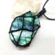 Bohemian Natural Stone Pendants Long Necklace Unisex