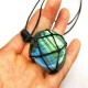 Bohemian Natural Stone Pendants Long Necklace Unisex