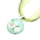 Bohemian Ocean Romance Shell Pearl Inside Hemisphere Pendant Clavicle Necklace for Women