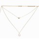 Bohemian Peace Pigeon Multi-layer Necklace Water Drop Pendant Alloy Chain Charm Necklace