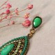 Bohemian Rhinestone Water Drop Pendant Ear Stud Piercing Earrings Clothing Accessories for Women