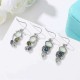 Bohemian Rotating Crystal Earring Long Style Rhinestone Ear Drop Earring For Women Jewelry