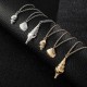 Bohemian Shell Pendant Multi-layer Necklace Conch Chain Necklace Vintage Jewelry for Women